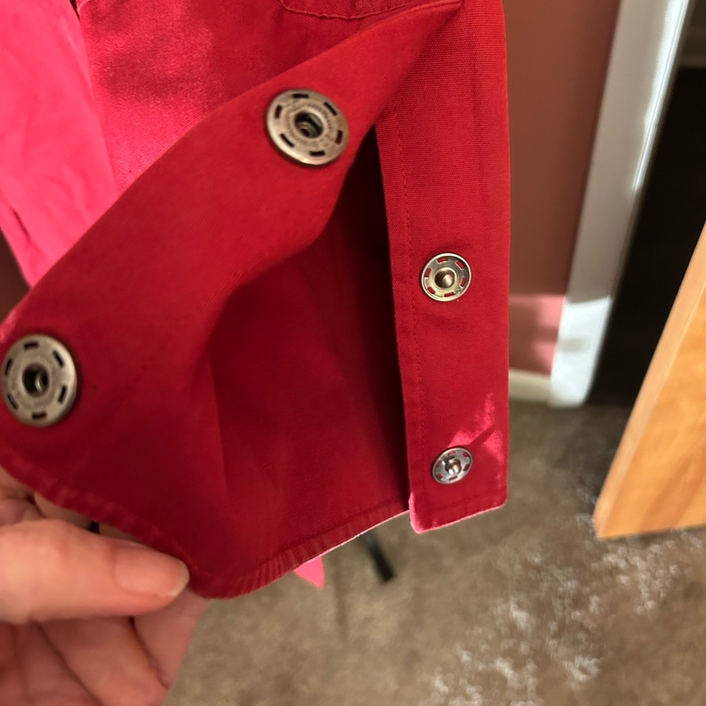GAP long red trench coat - Picture 2 of 3